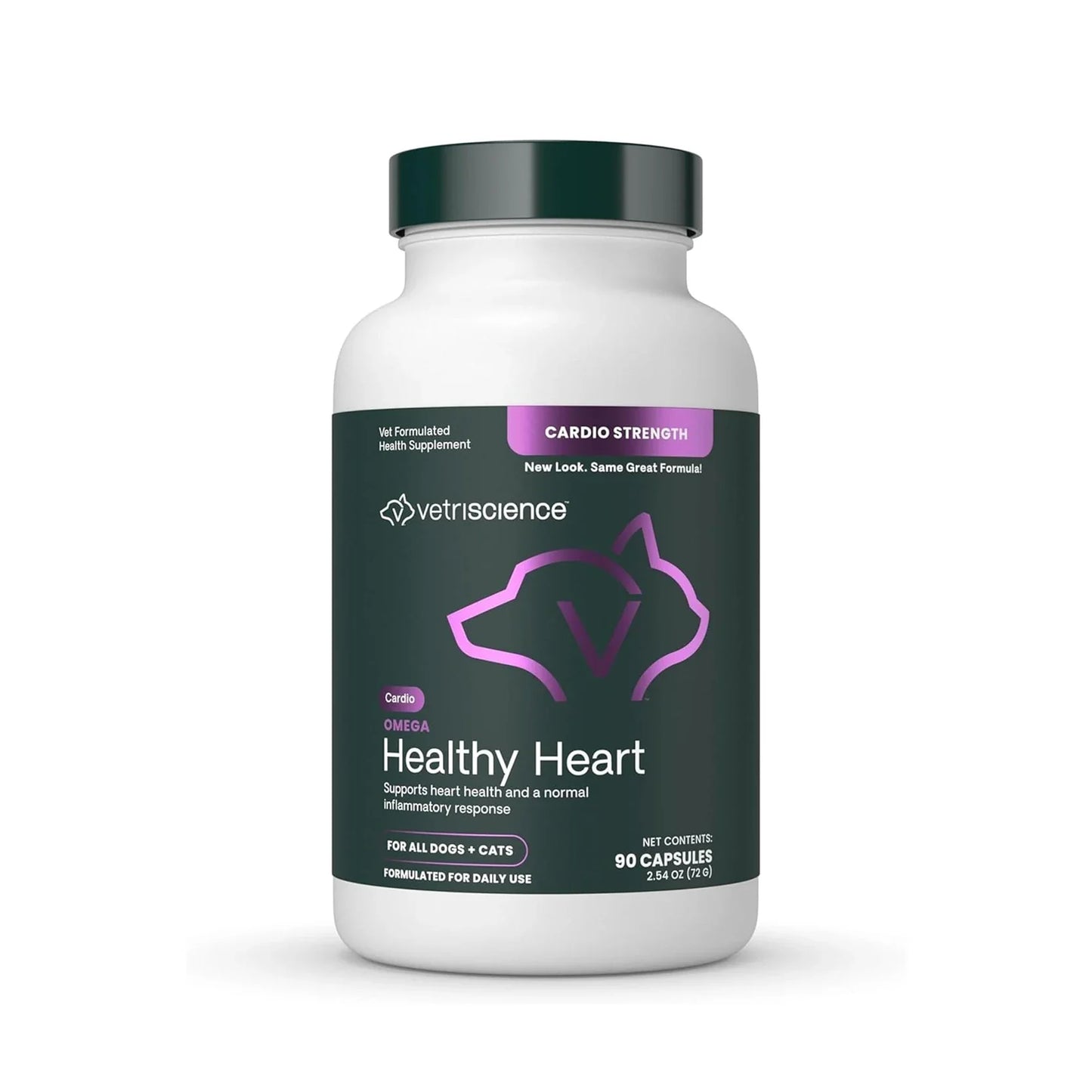 VetriScience - Cardio Strength (Heart Supplement for Dogs & Cats) 90 Caps