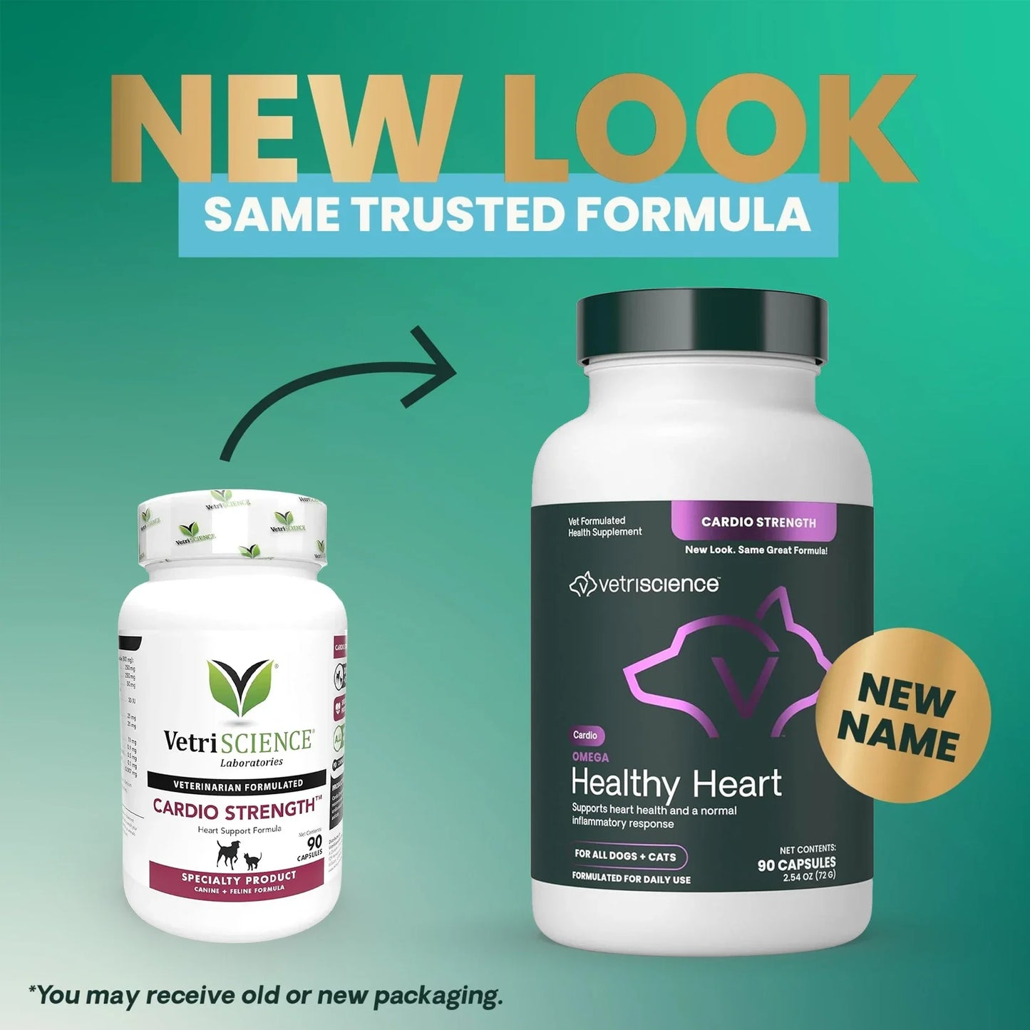 VetriScience - Cardio Strength (Heart Supplement for Dogs & Cats) 90 Caps