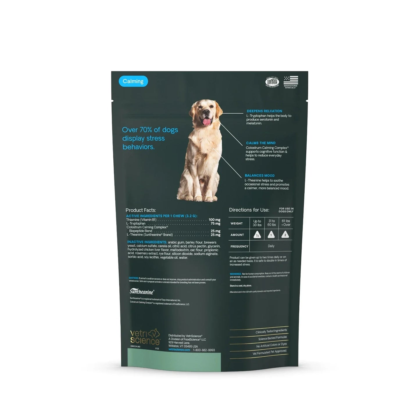 VetriScience - Composure PRO Bite-Sized Chews (Calming Supplements for Dogs & Cats) 60
