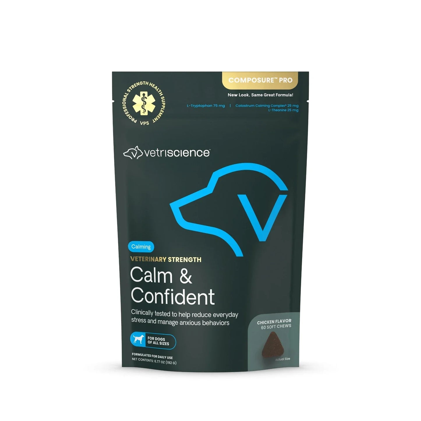 VetriScience - Composure PRO Bite-Sized Chews (Calming Supplements for Dogs & Cats) 60