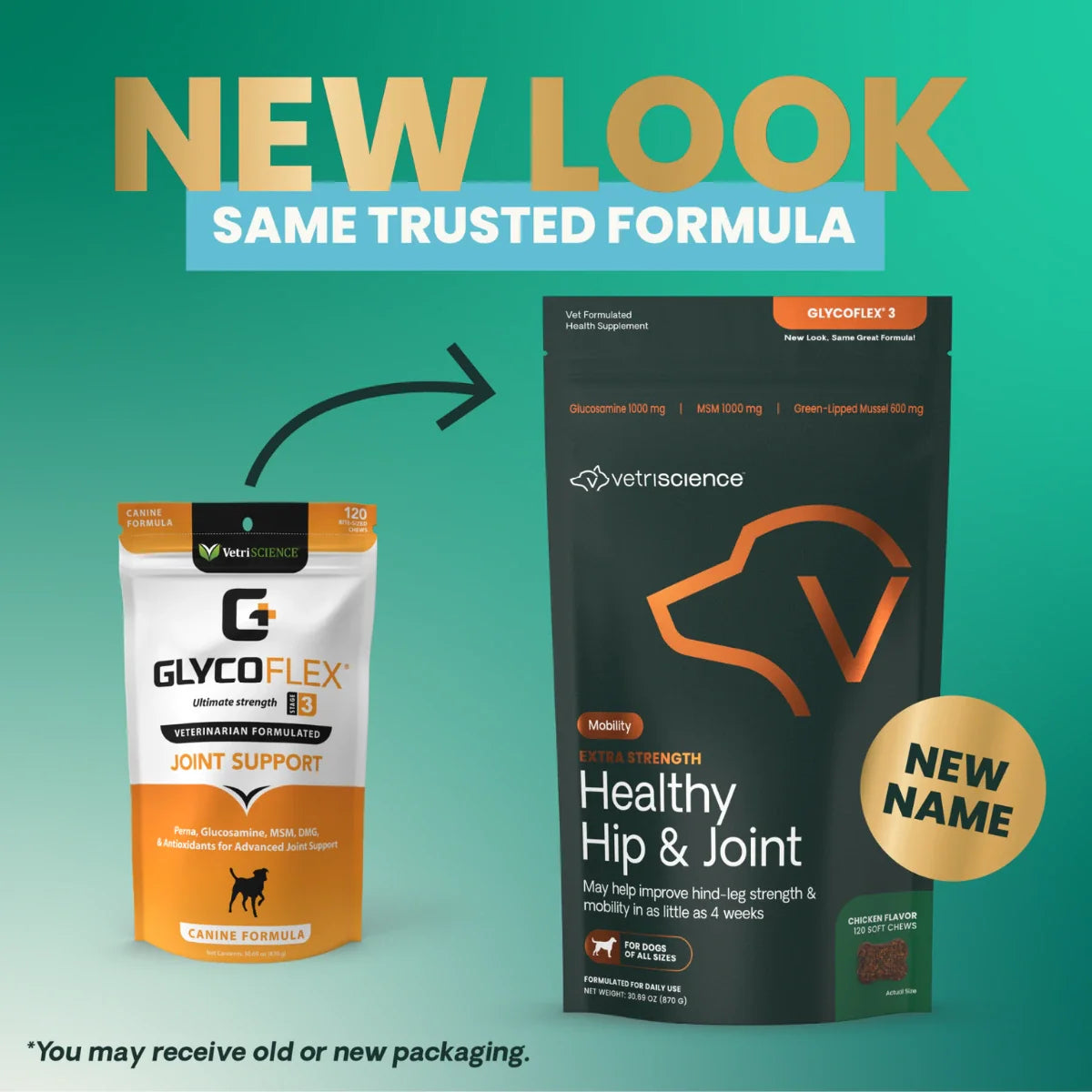 VetriScience - GlycoFlex 3 Bite Sized Chews (Joint Supplements for Dogs) 120 Chews