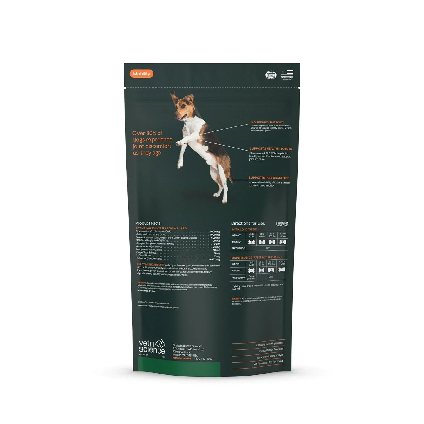 VetriScience | GlycoFlex 3 Bite Sized Chews Dog Joint Supplement | Vetopia