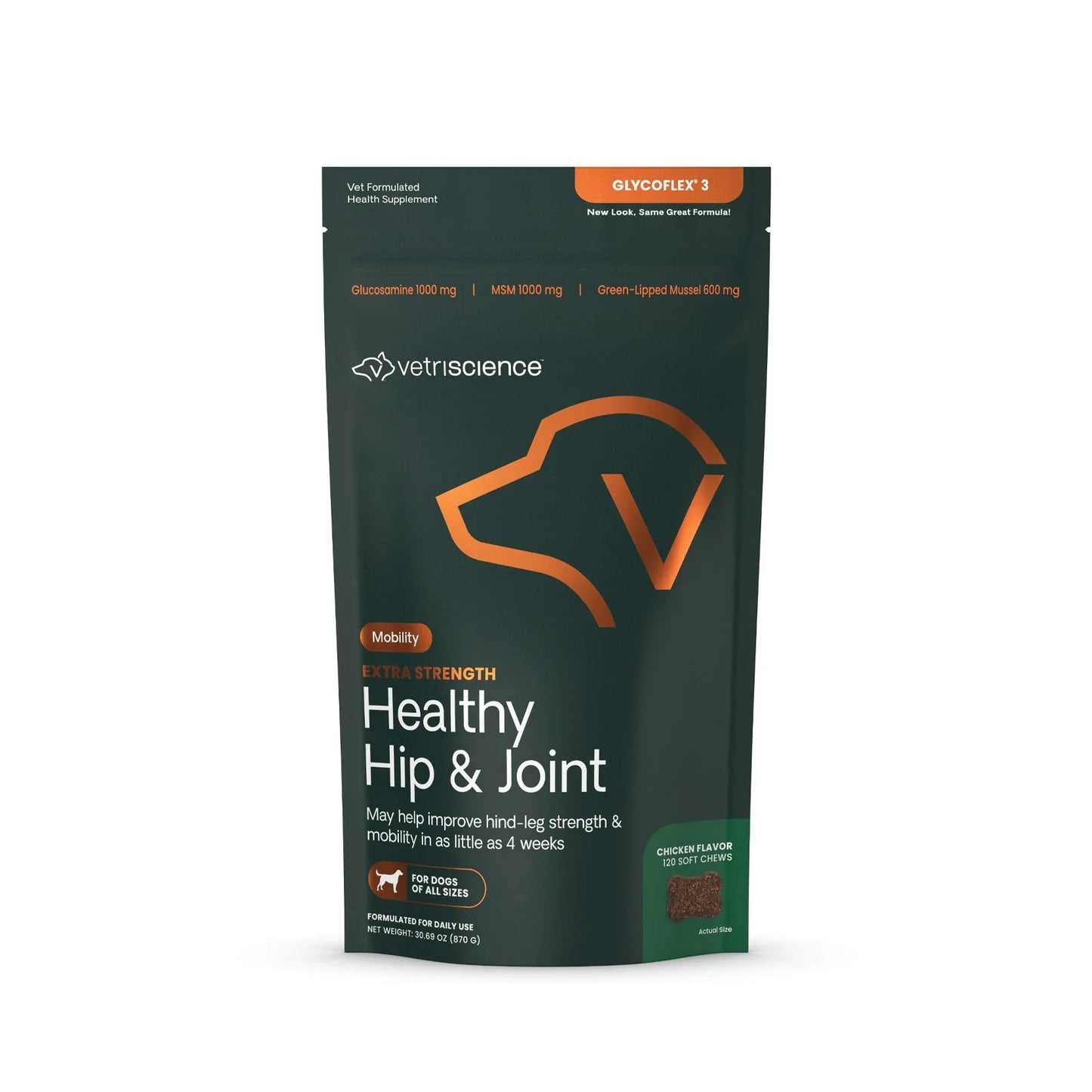 VetriScience | GlycoFlex 3 Bite Sized Chews Dog Joint Supplement | Vetopia
