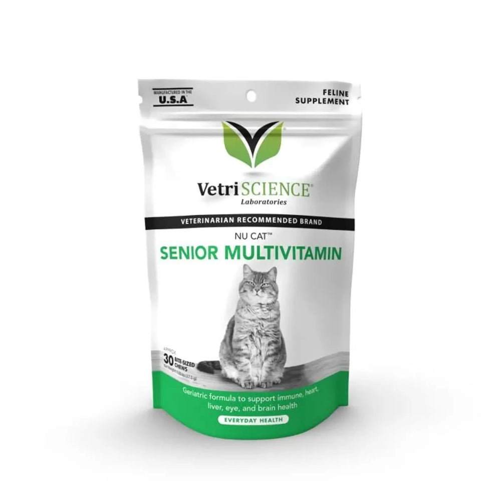 VetriScience - Nu Cat Senior Cat Multivitamin Bite-Sized Chews (30 Chews)