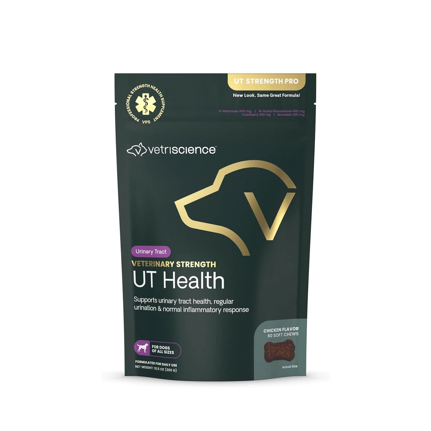 VetriScience - UT Strength Pro (Urinary Tract Supplement for Dogs) 60 Bite Sized Chews