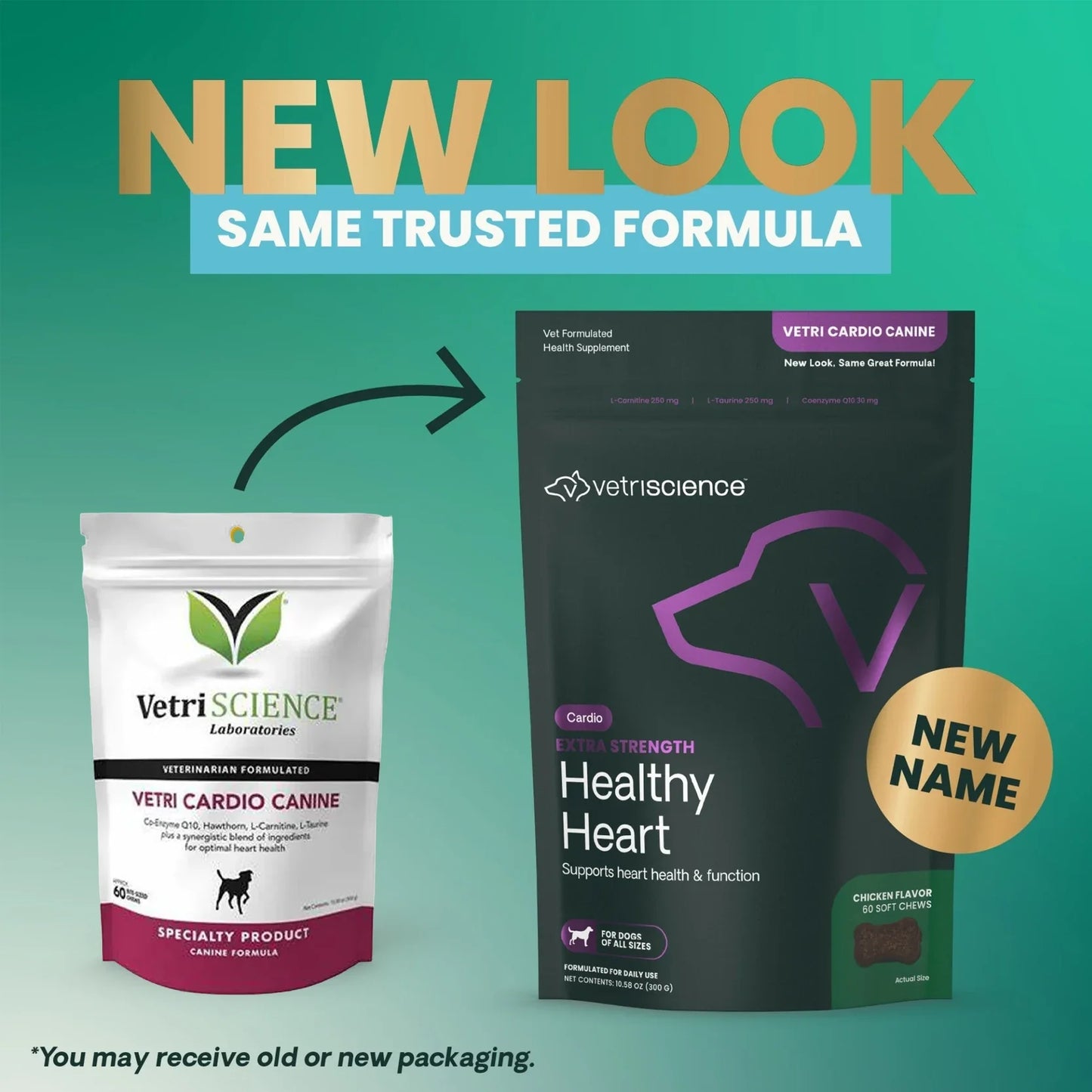 VetriScience - Vetri Cardio Canine Bite-Sized Chews (Heart Supplement for Dogs) 60 Chews