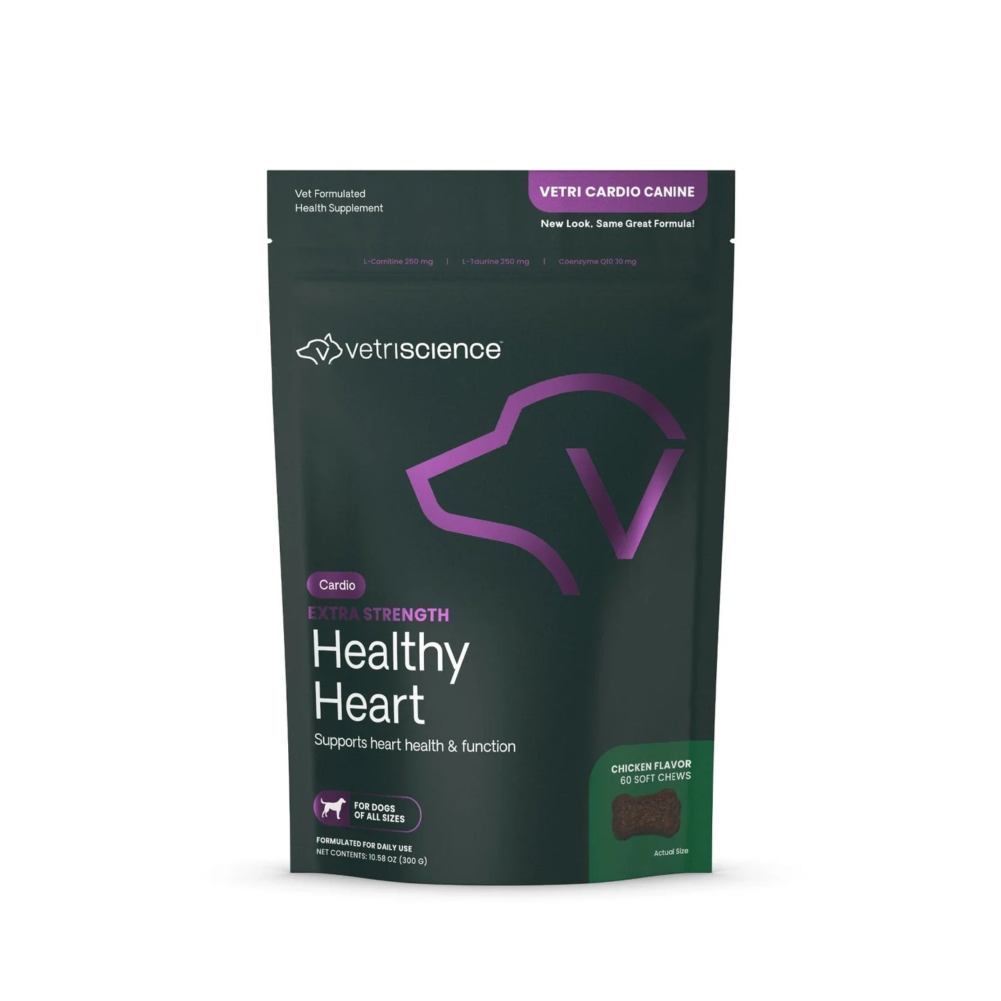 VetriScience - Vetri Cardio Canine Bite-Sized Chews (Heart Supplement for Dogs) 60 Chews