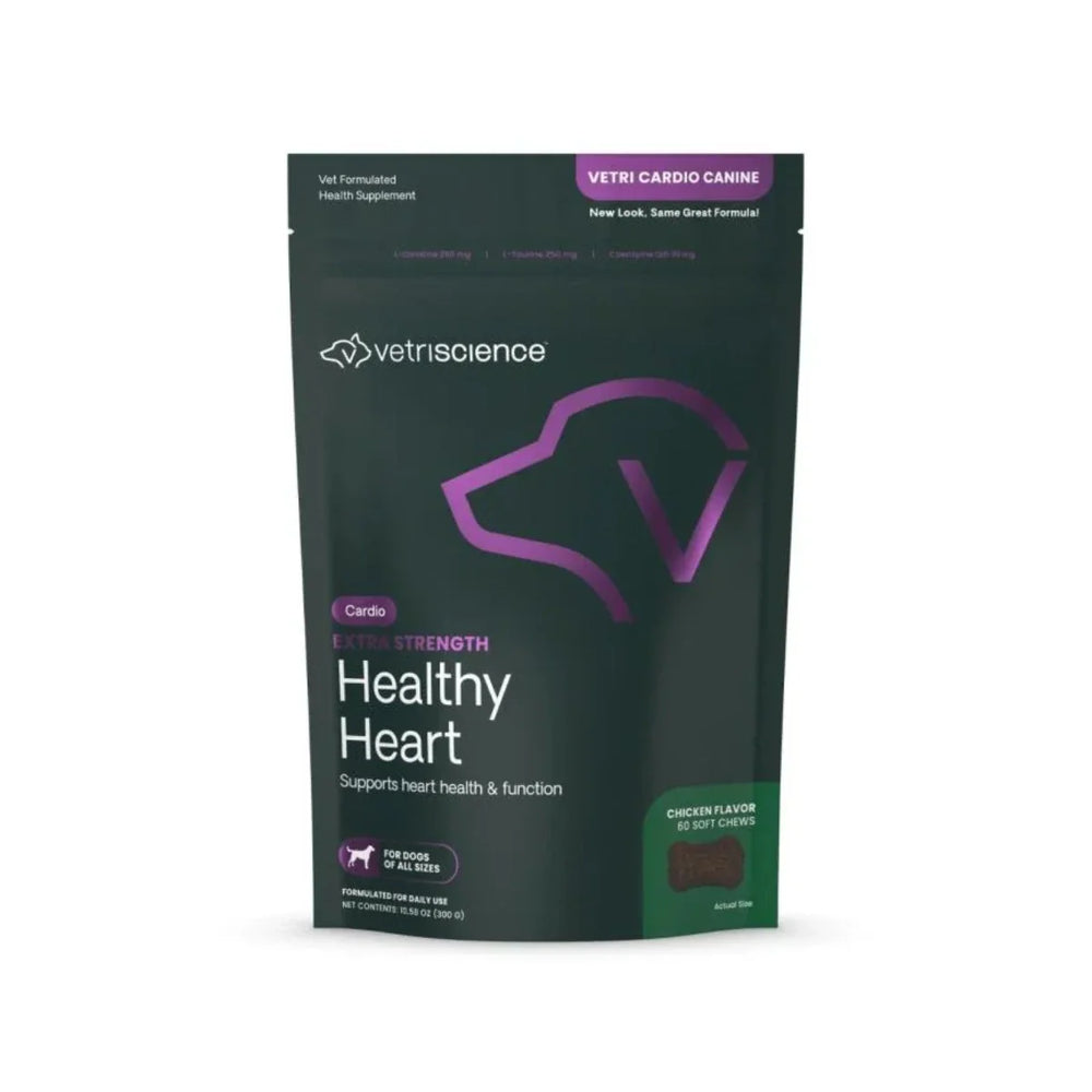 VetriScience - Vetri Cardio Canine Bite-Sized Chews (Heart Supplement for Dogs) 60 Chews