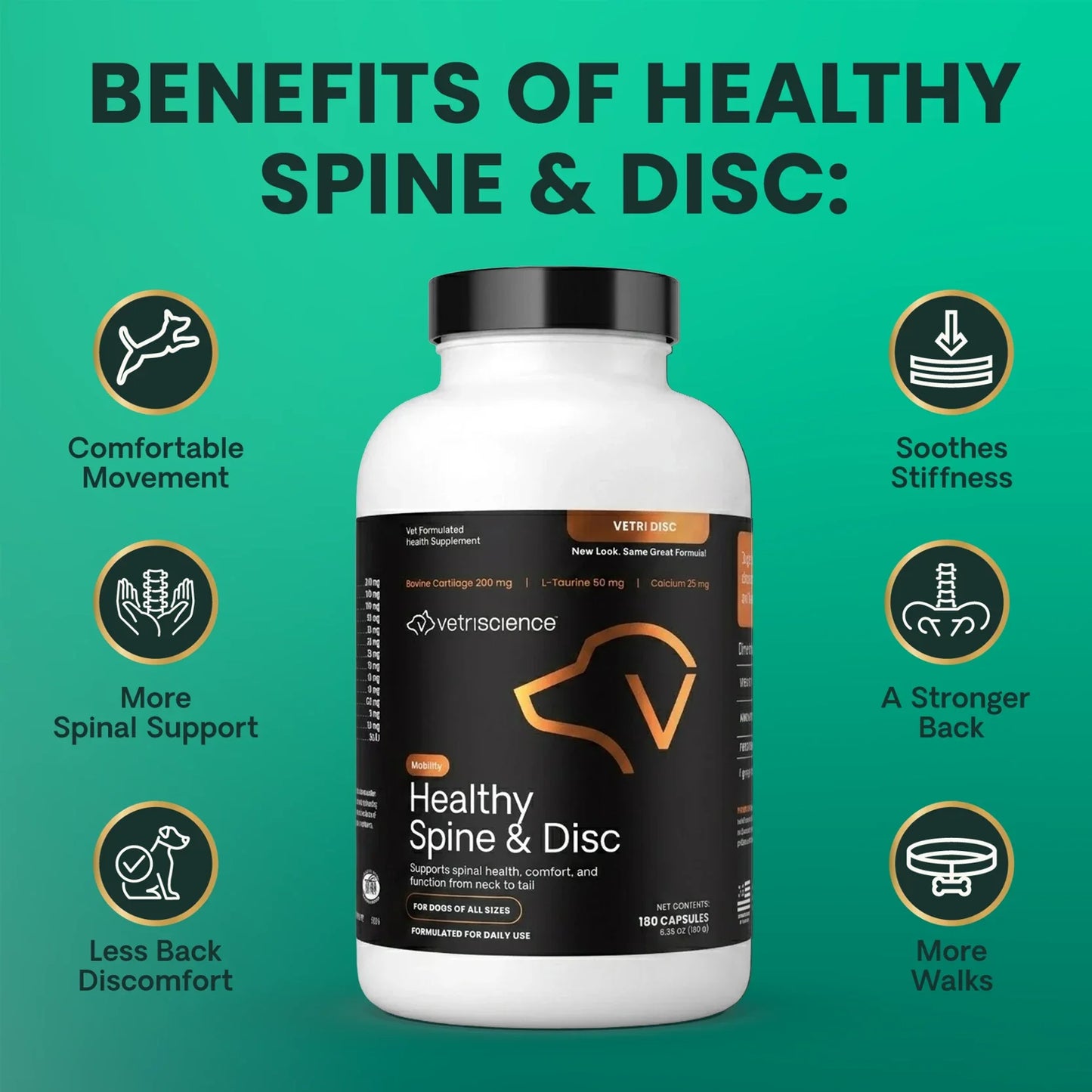 VetriScience | Vetri Disc Spine Supplement for Dogs | Vetopia