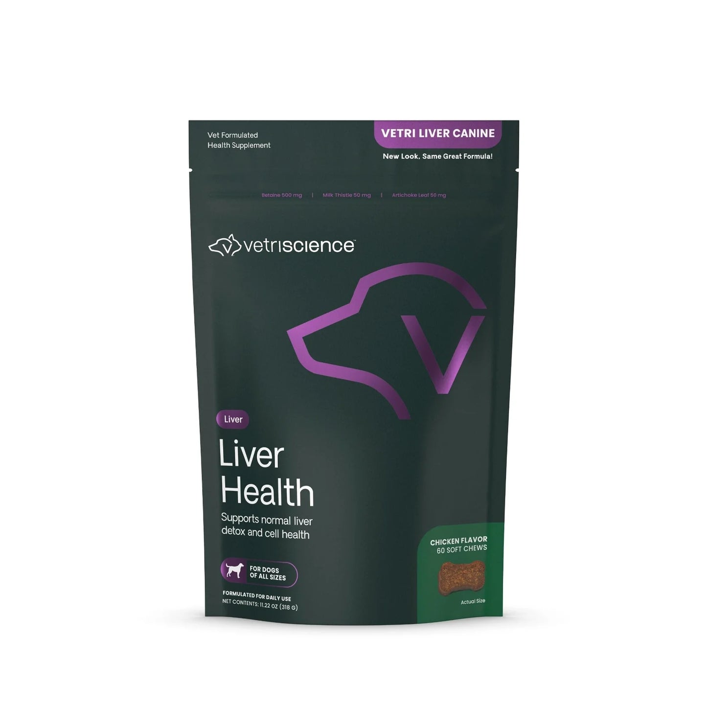 VetriScience - Vetri Liver Canine Bite-Sized Chews (Liver Supplements for Dogs) 60 Chews