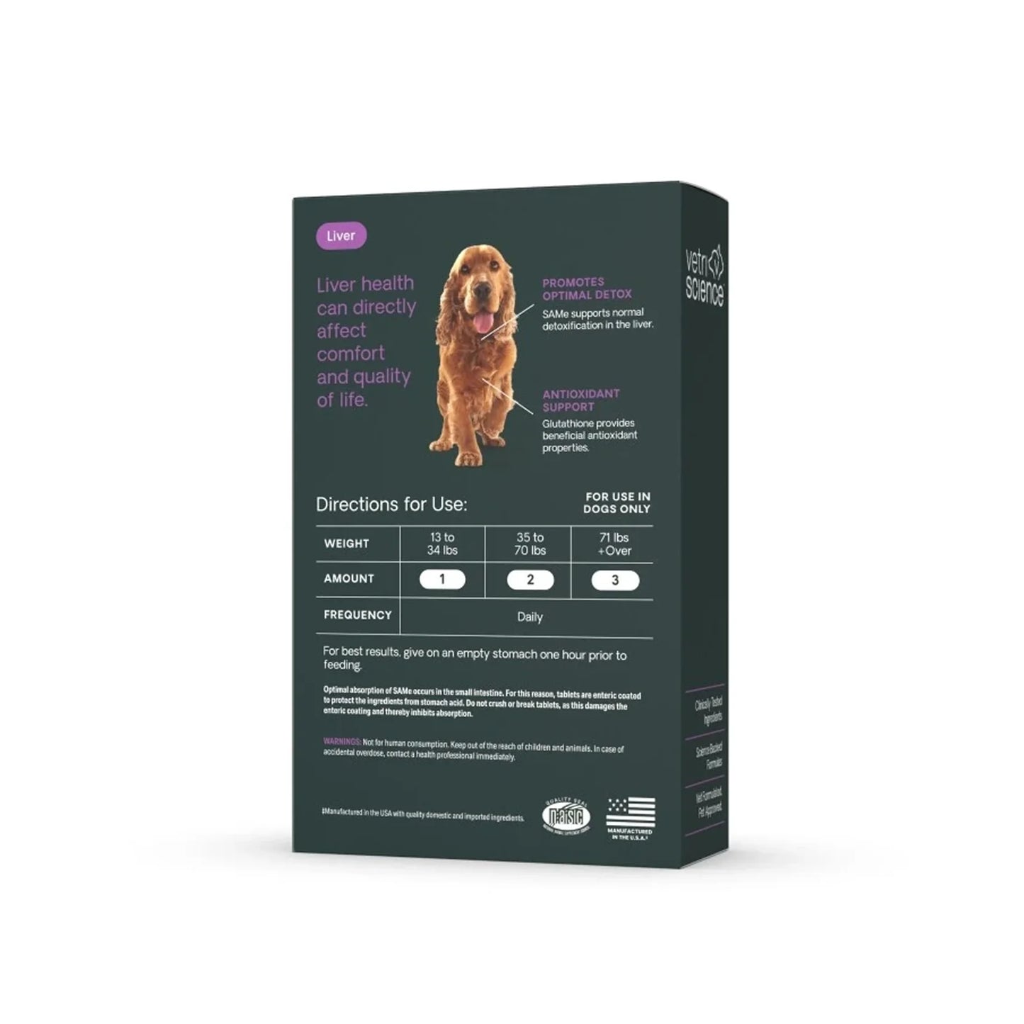 VetriScience - Vetri SAMe 225 (Liver Supplements for Dogs) 30 Tablets