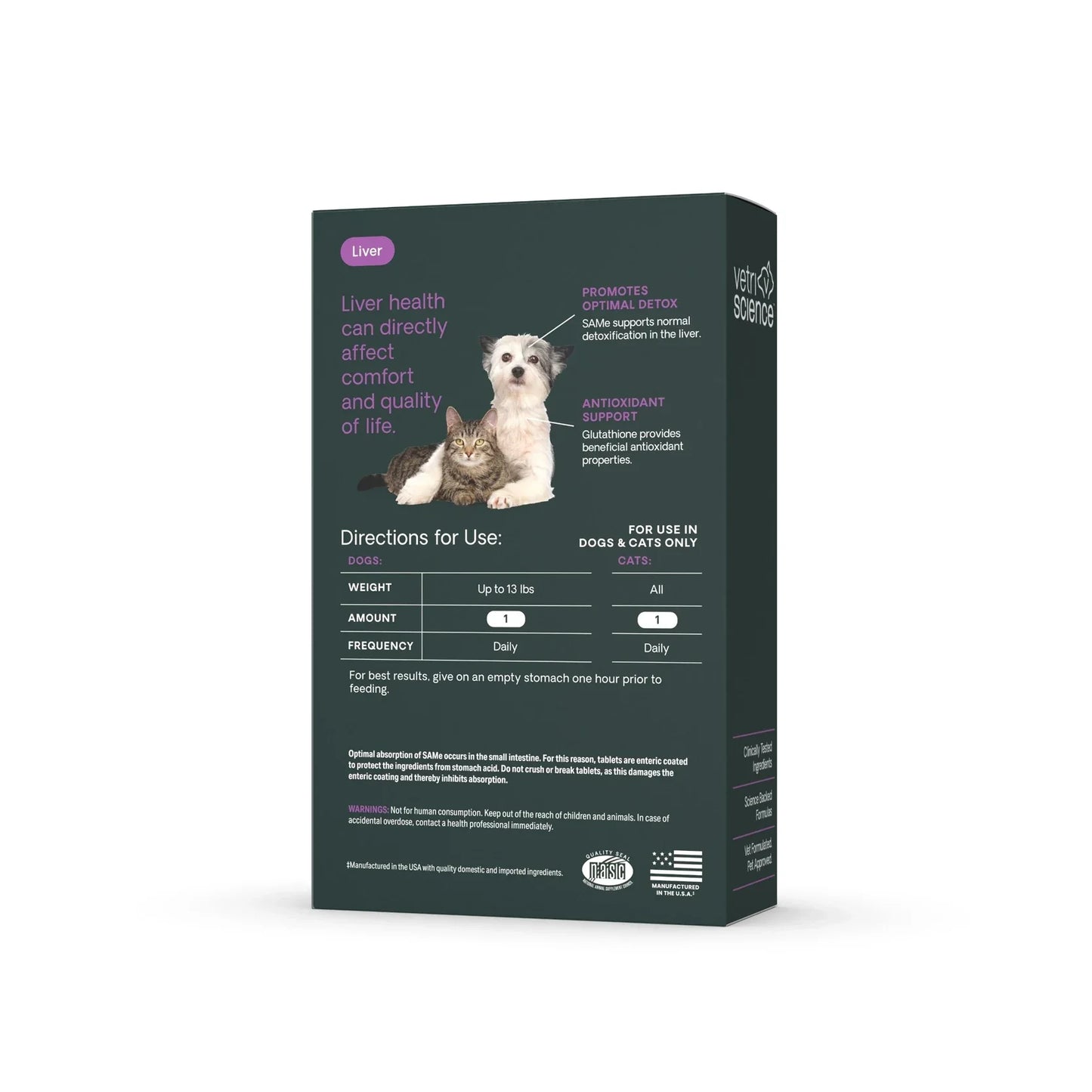 VetriScience | Vetri SAMe 90 Liver Supplement for Dogs & Cats | Vetopia