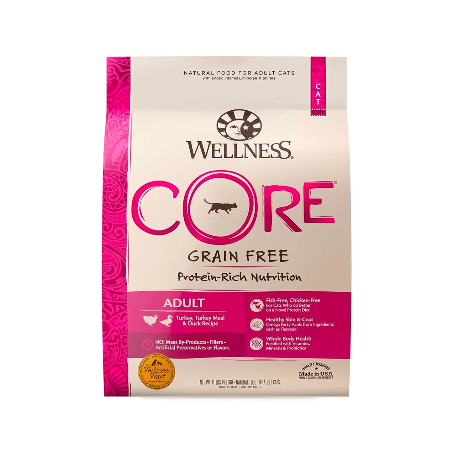 Wellness CORE - Grain Free Cat Food - Turkey, Turkey Meal & Duck