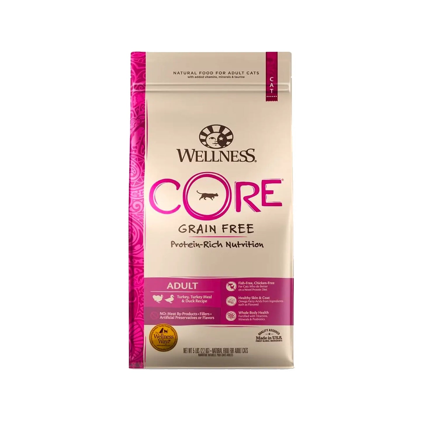 Wellness CORE - Grain Free Cat Food - Turkey, Turkey Meal & Duck