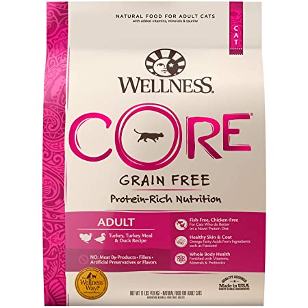 Wellness CORE - Grain Free Cat Food - Turkey, Turkey Meal & Duck