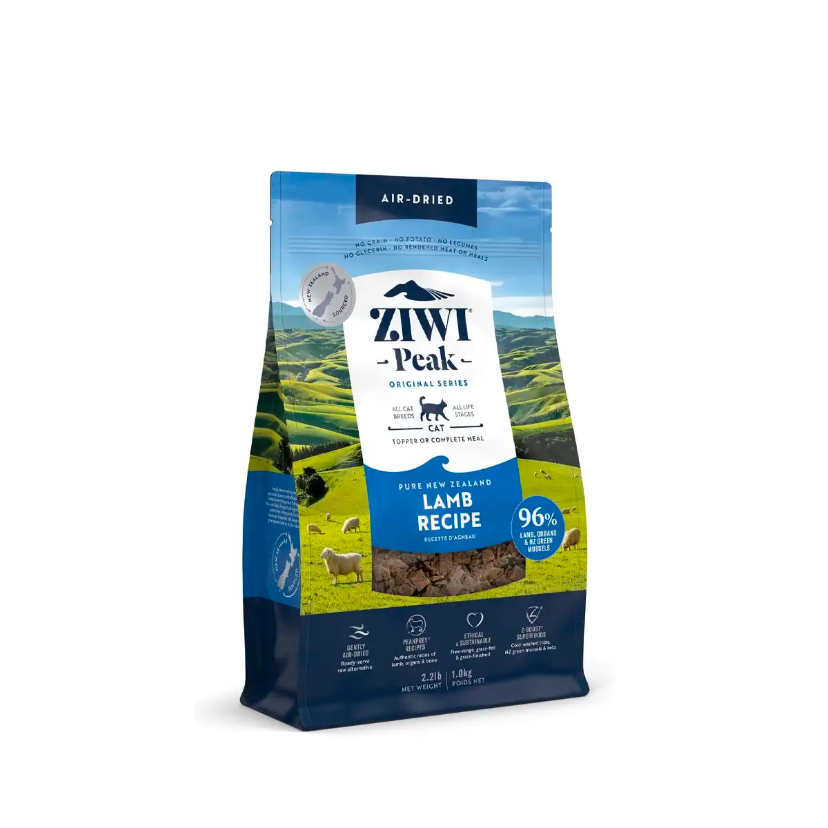 ZiwiPeak Air-Dried Cat Food - Lamb Recipe