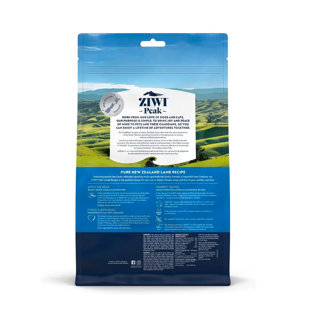 ZiwiPeak Air-Dried Cat Food - Lamb Recipe