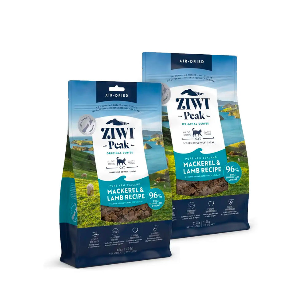 ZiwiPeak Air-Dried Cat Food - Mackerel & Lamb Recipe