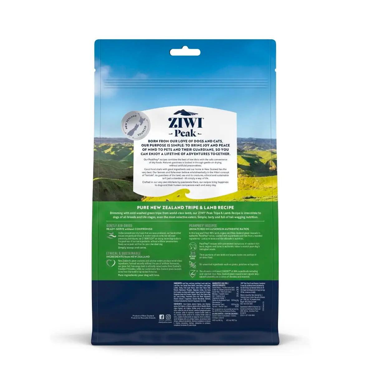 ZiwiPeak Air-Dried Dog Food - Tripe & Lamb