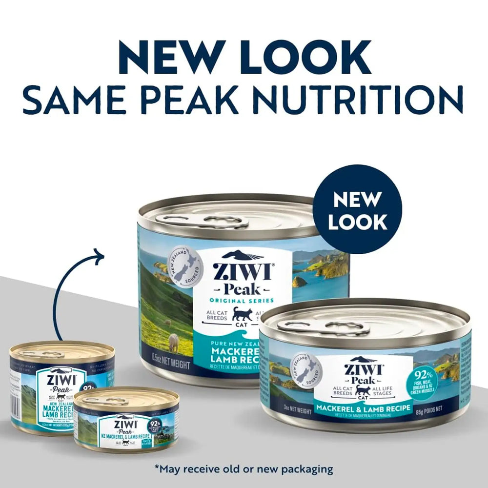 ZiwiPeak Moist Cat Food - Mackerel & Lamb Recipe