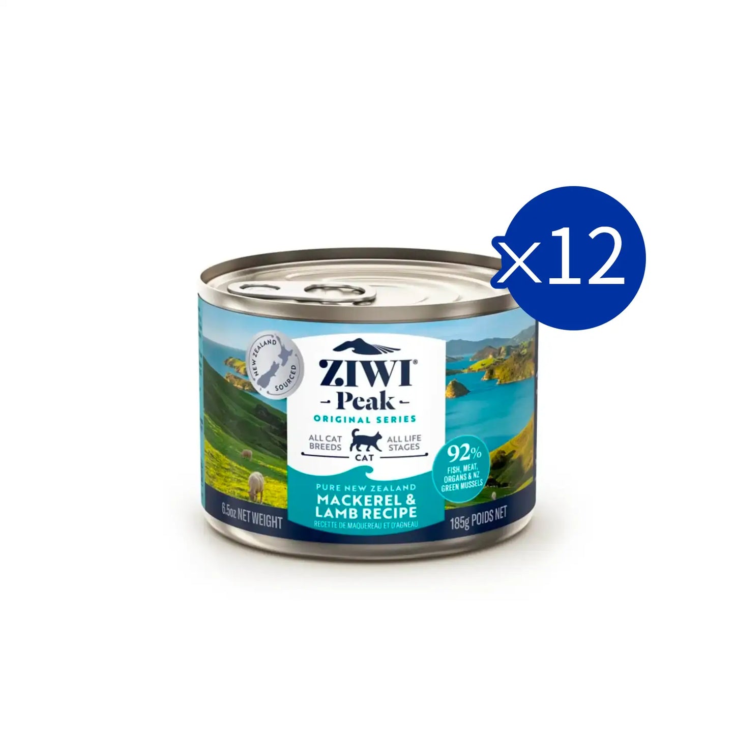 ZiwiPeak Moist Cat Food - Mackerel & Lamb Recipe