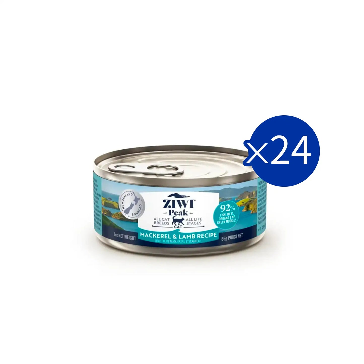 ZiwiPeak Moist Cat Food - Mackerel & Lamb Recipe