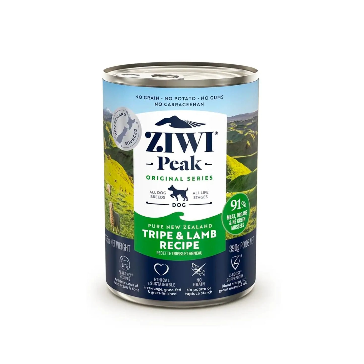 ZiwiPeak Moist Dog Food - Tripe & Lamb Recipe