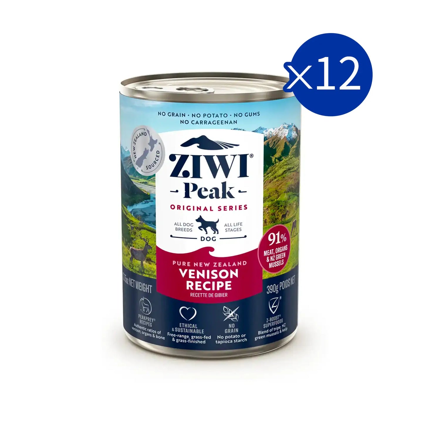 ZiwiPeak Moist Dog Food - Venison Recipe