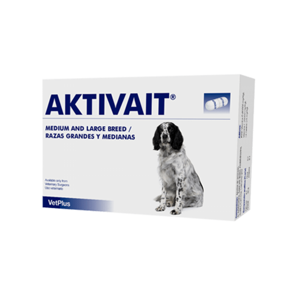 VetPlus - Aktivait Dog Medium & Large Breed (Brain Health Supplements) 60caps