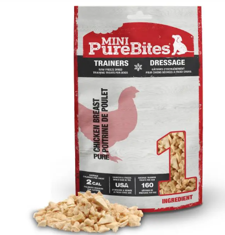 PureBites - Freeze Dried Mini Training Treats - Chicken Breast 60g