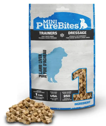 PureBites Freeze Dried Mini Training Treats - Lamb Liver 68g