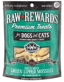 Northwest Naturals Raw Rewards Freeze Dried Treats for Dogs and Cats - Green Lips Mussels