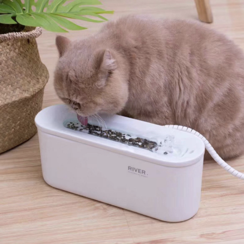 Load image into Gallery viewer, MOBOLI Ceramic Cat Water Fountain
