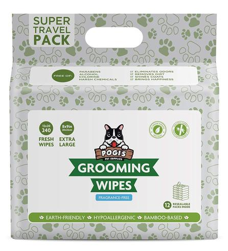 Pogi's Grooming Wipes - Unscented - 240 Packs