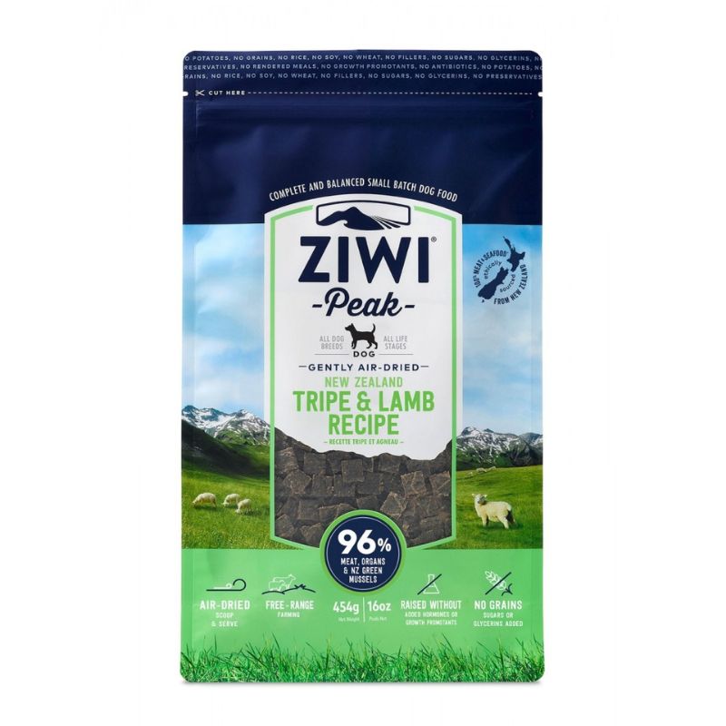 ZiwiPeak Air-Dried Dog Food - Tripe & Lamb 454g
