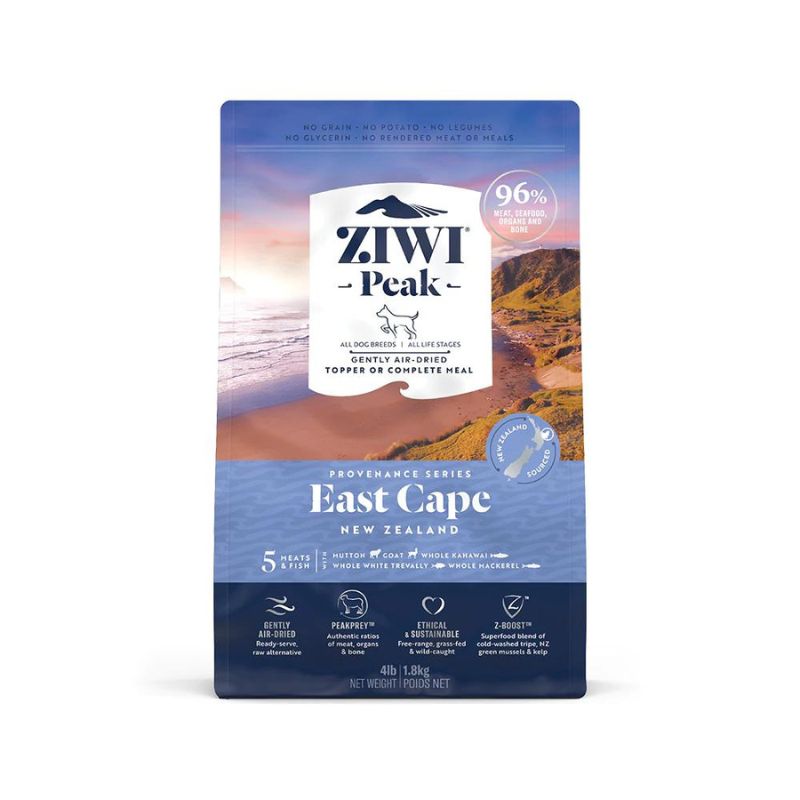 ZiwiPeak Air-Dried East Cape Recipe for Dogs 140g