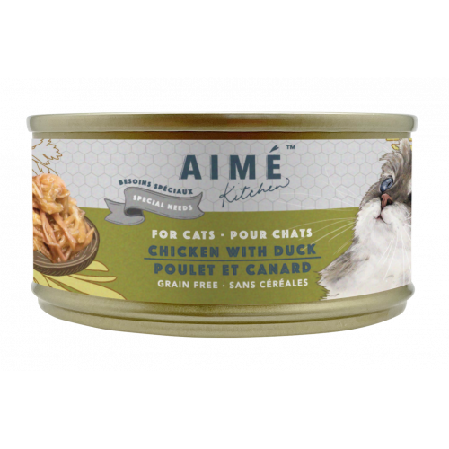 Aime Kitchen Silver Complete Cans For Cats - Chicken with Duck 85g