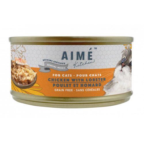 Aime Kitchen Silver Complete Cans For Cats - Chicken with Lobster 85g