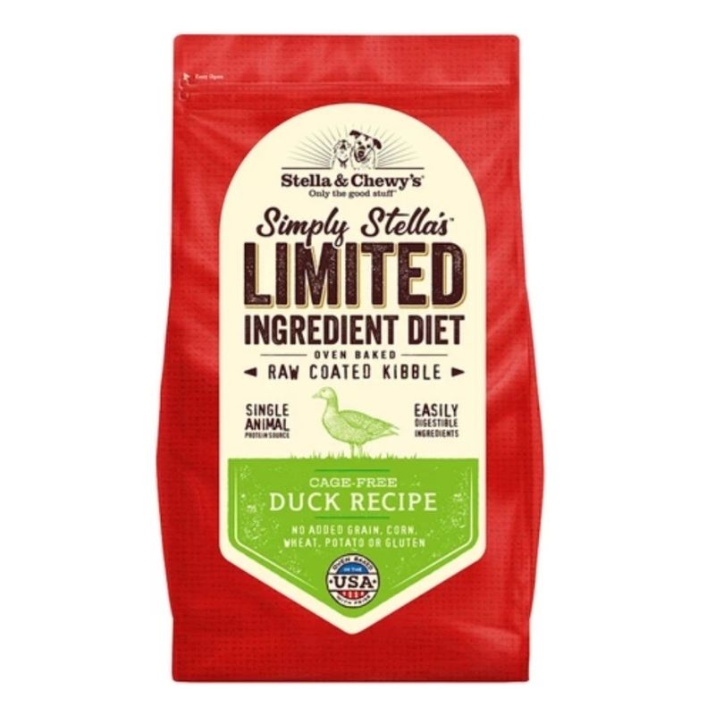 Stella & Chewy's Freeze Dry Raw Coated Kibble Limited Ingredient Diet (Cage-Free Duck Recipe) 3.5lb