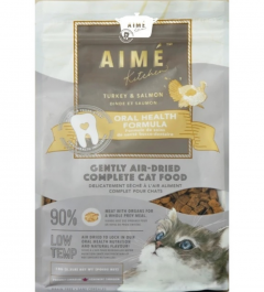 Aime Kitchen Oral Health Air Dried Food For Cats - Turkey & Salmon Recipe 400g