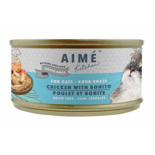 Aime Kitchen Silver Complete Cans For Cats - Chicken with Bonito 85g