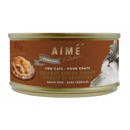 Load image into Gallery viewer, Aime Kitchen Classic Complete Cans For Cats - Chicken Shrimp Supper 85g
