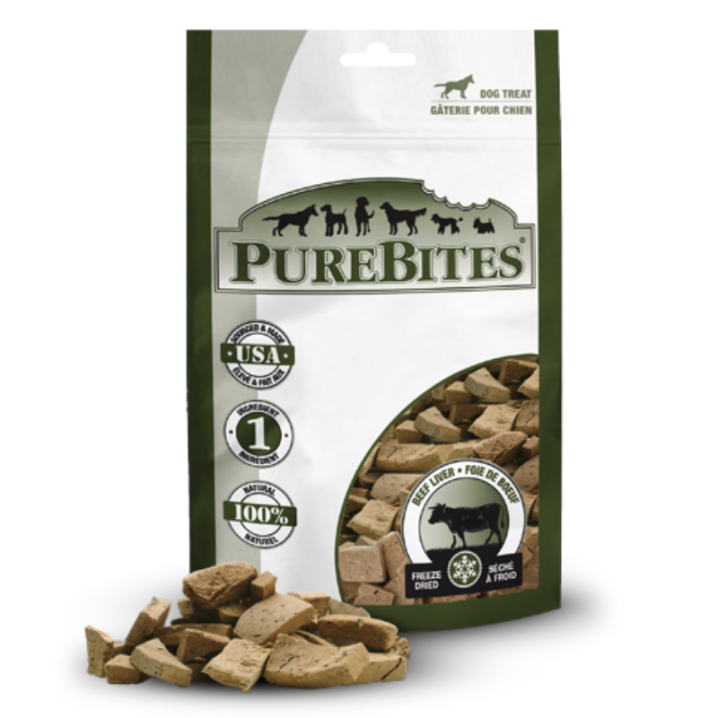 Load image into Gallery viewer, PureBites - Freeze Dried Beef Liver Dog Treats 120g
