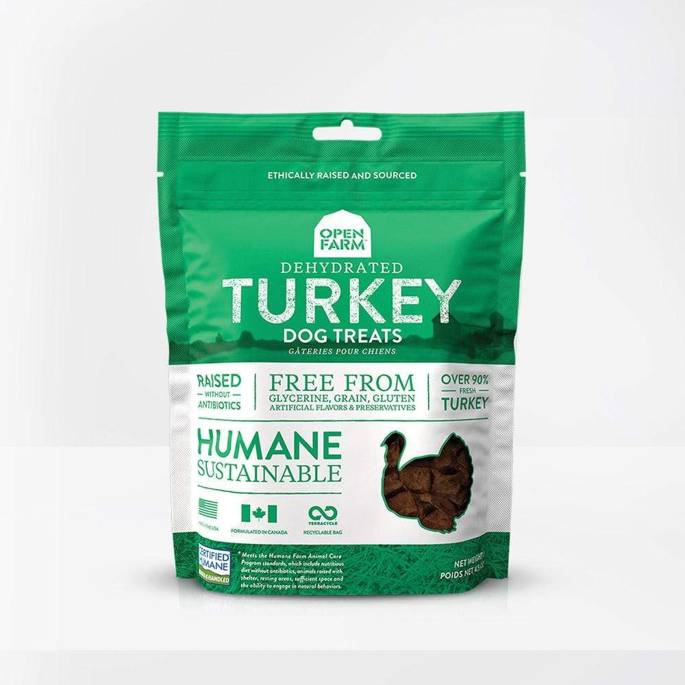 Load image into Gallery viewer, Open Farm Dehydrated Turkey Dogs Treats 4.5oz
