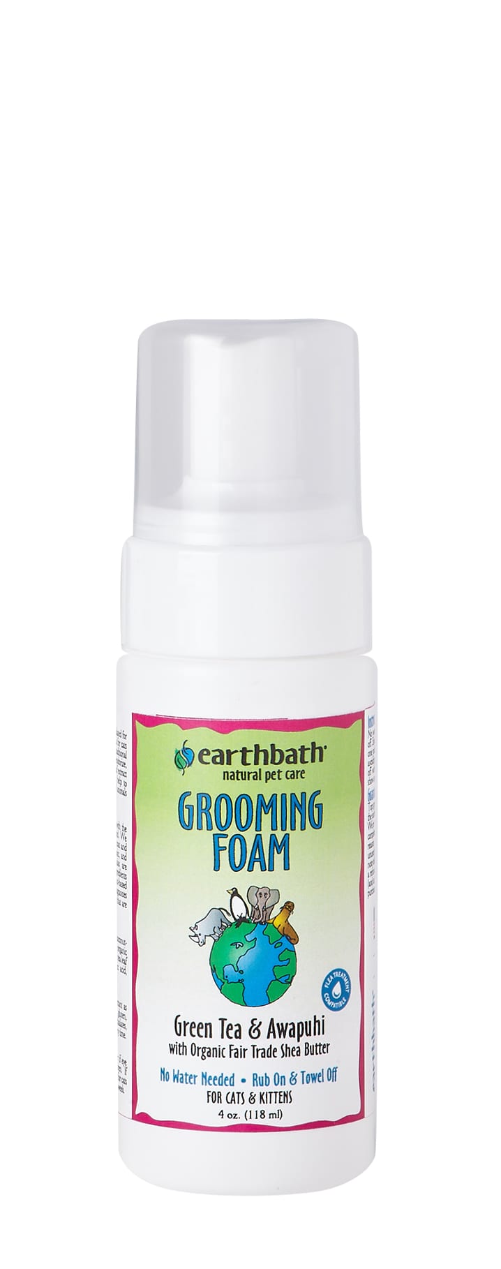 Load image into Gallery viewer, Earthbath Waterless Grooming Foam - For Cat &amp;amp; Kitten With Green Tea Leaf Essence 4oz
