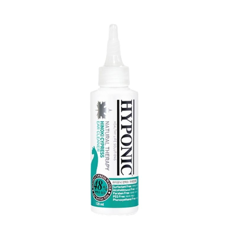 HYPONIC No Sting Hinoki Cypress Ear Cleaner (For All Cats) 120 ml