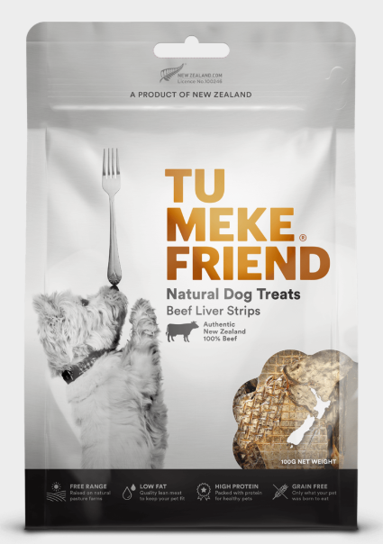 Tu Meke Friend-Beef Liver Strips 100g