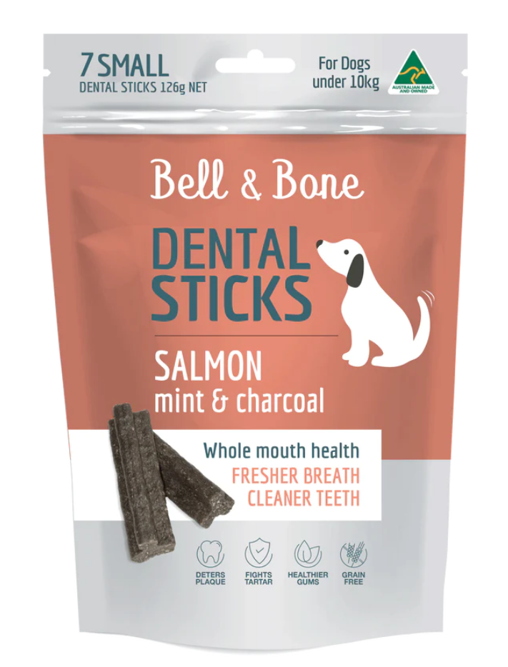 Load image into Gallery viewer, Bell &amp;amp; Bone - Dental Sticks (Salmon, Mint and Charcoal)
