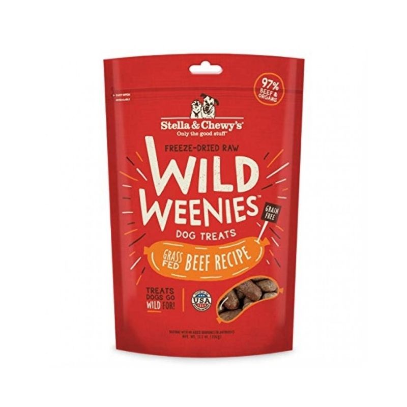 Load image into Gallery viewer, Stella &amp;amp; Chewy&amp;#39;S Freeze-Dried Raw Wild Weenies Dog Treats - Beef Recipe 11.5oz
