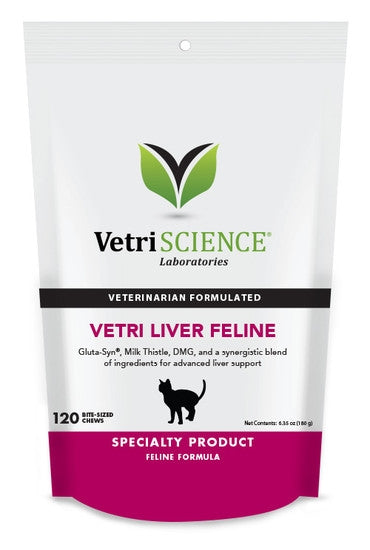 VetriScience - Vetri Liver Feline Bite Sized Chews -120 Chews